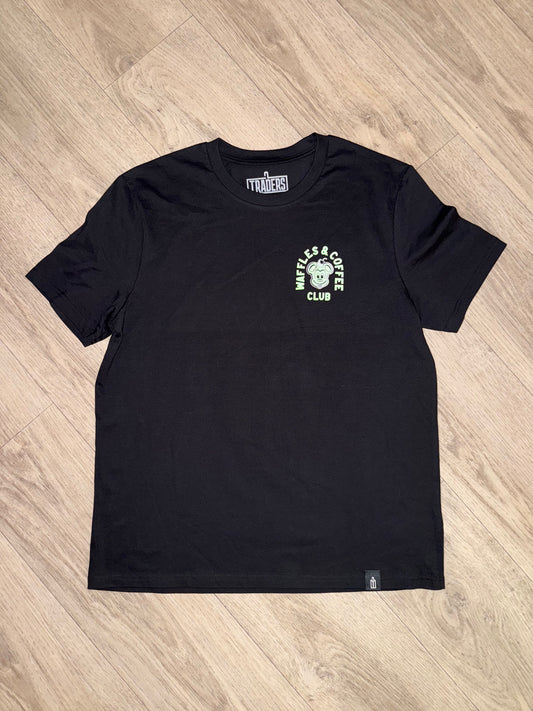 Waffles and Coffee Club Dark Mode T-Shirt